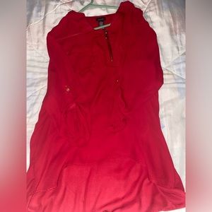 red blouse from justify